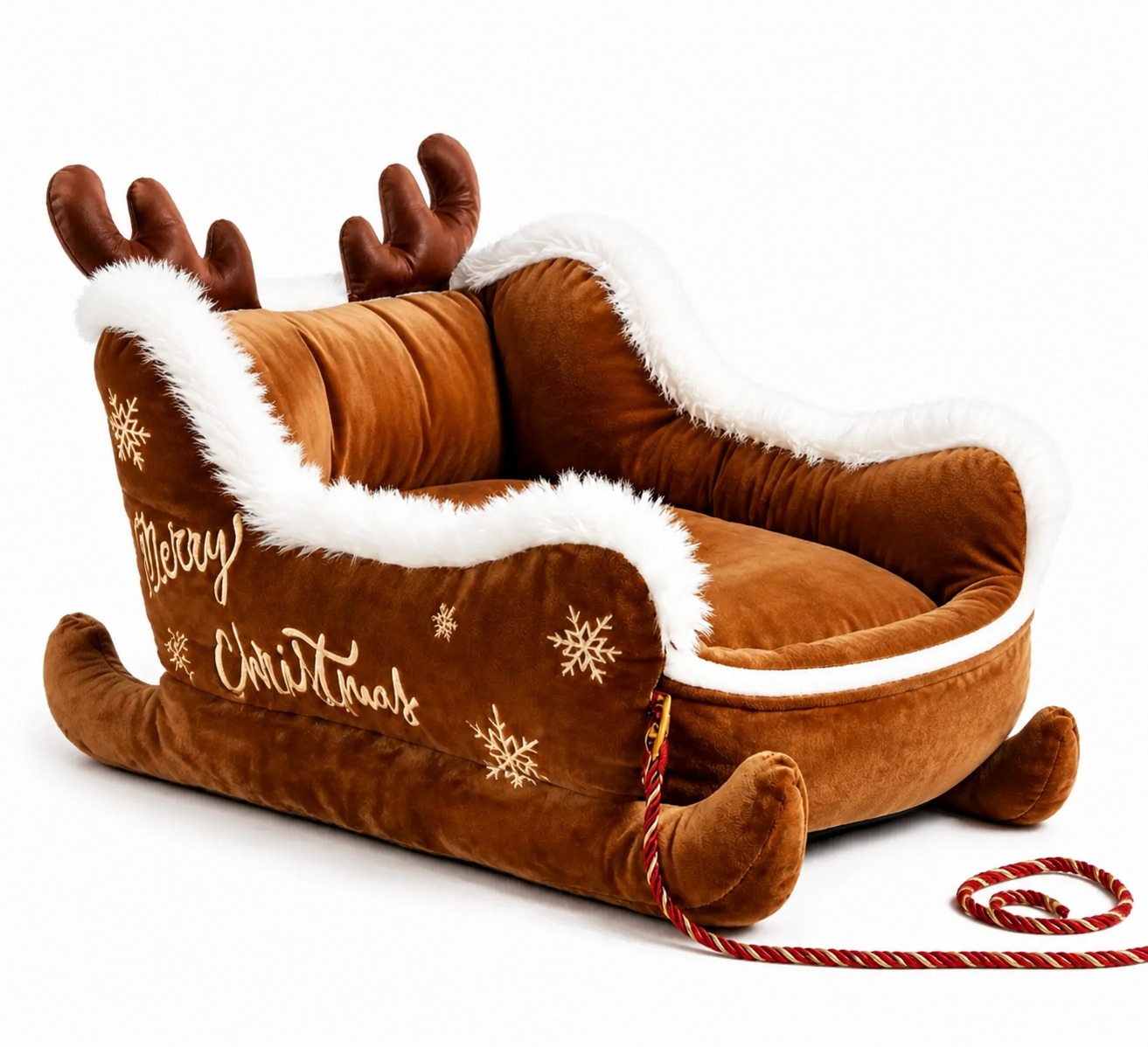 Christmas Sleigh Dog Bed