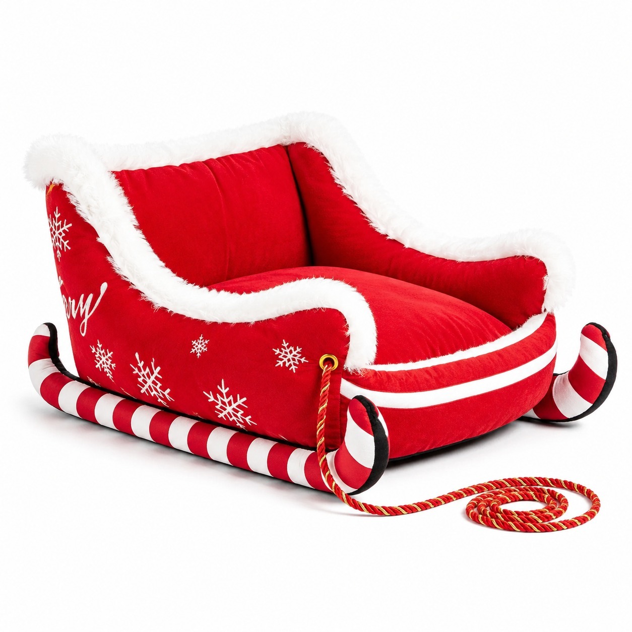 Christmas Sleigh Dog Bed