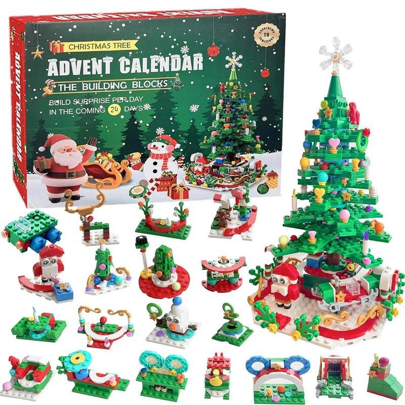 2026 Building Blocks Advent Calendar - 24Pack Mini Jigsaw Puzzle Toys