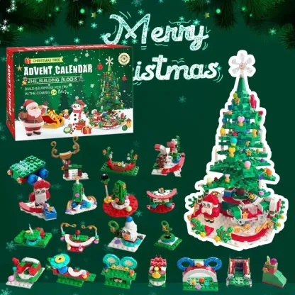 2026 Building Blocks Advent Calendar - 24Pack Mini Jigsaw Puzzle Toys