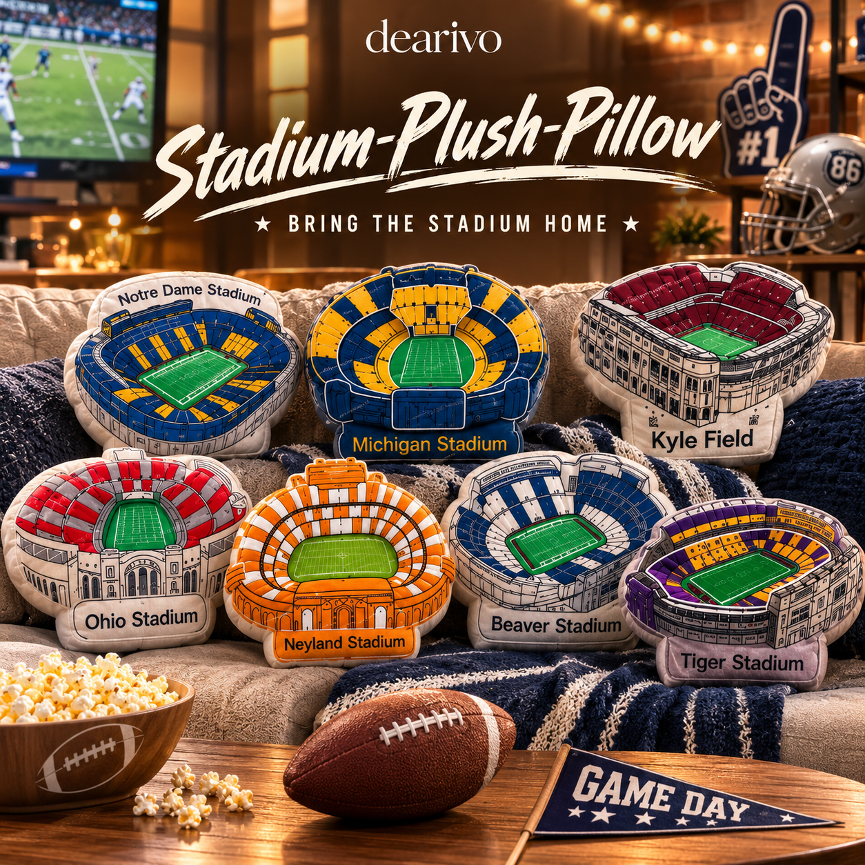 Stadium‑Plush‑Pillow