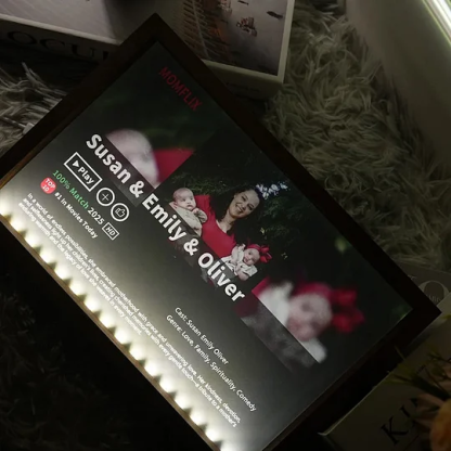 🎬 MOM/MUMFLIX Personalized Mother’s Day Photo Light Frame