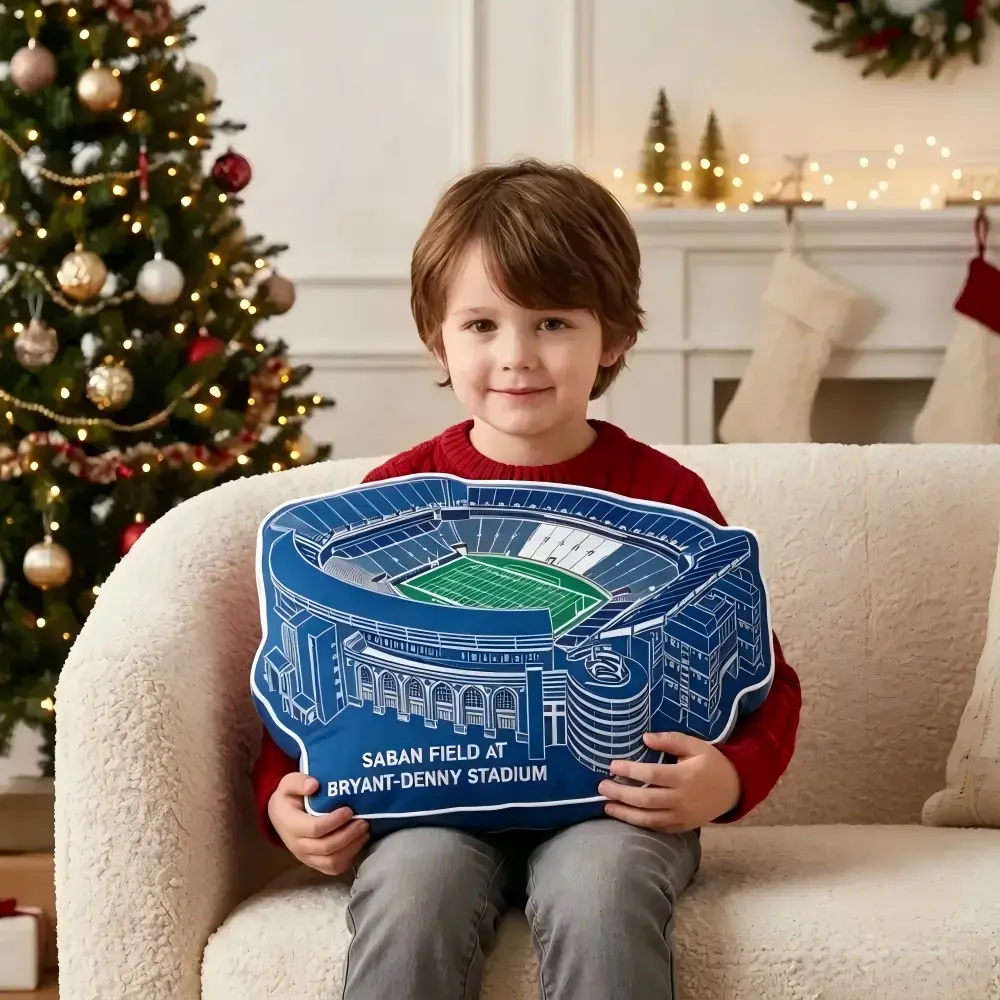 Saban Field At Bryant Denny Stadium Plush Pillow