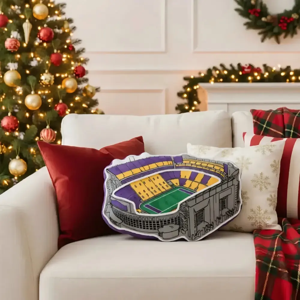 Tiger Stadium Plush Pillow
