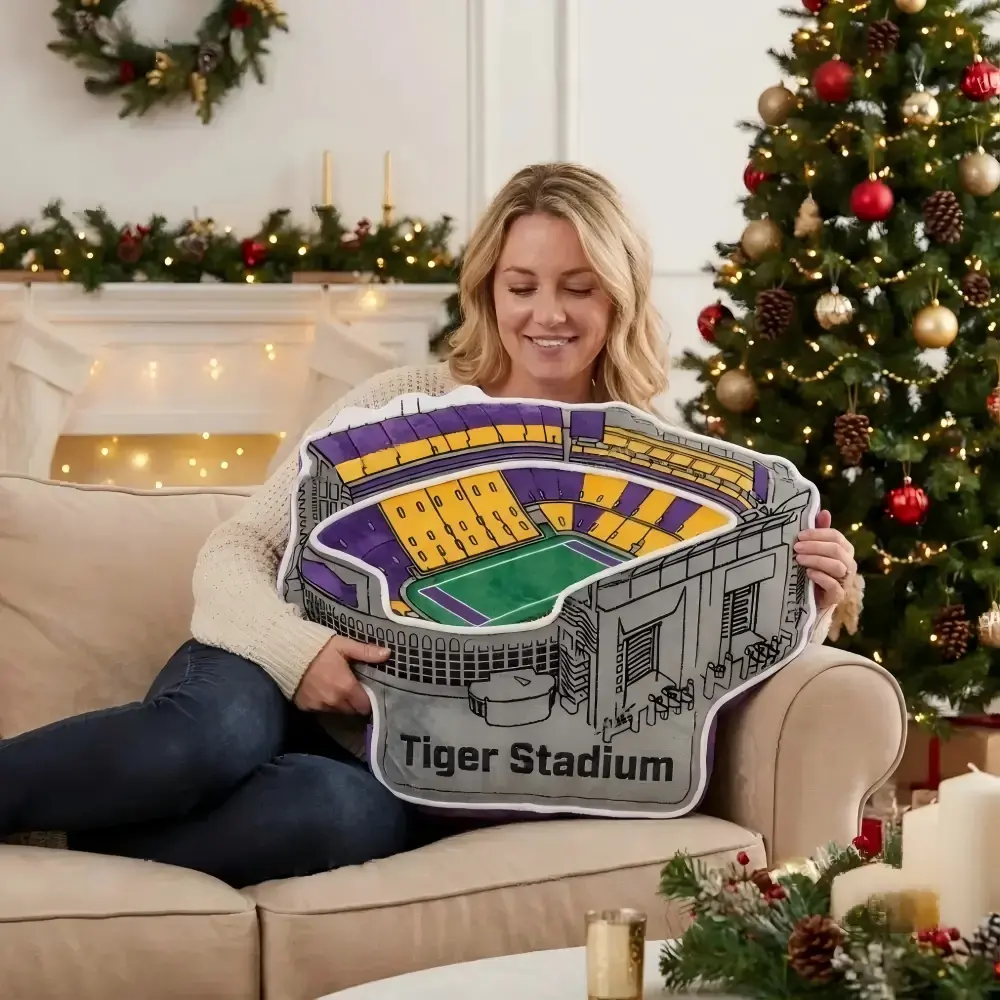 Tiger Stadium Plush Pillow