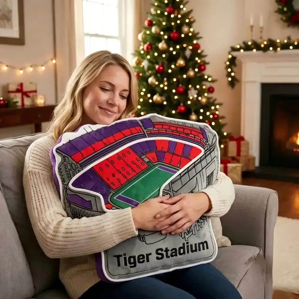 Tiger Stadium Plush Pillow