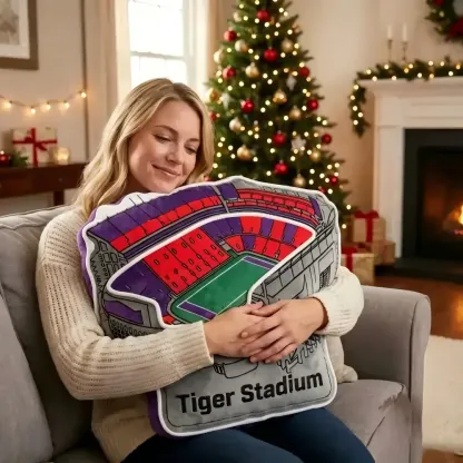 Tiger Stadium Plush Pillow