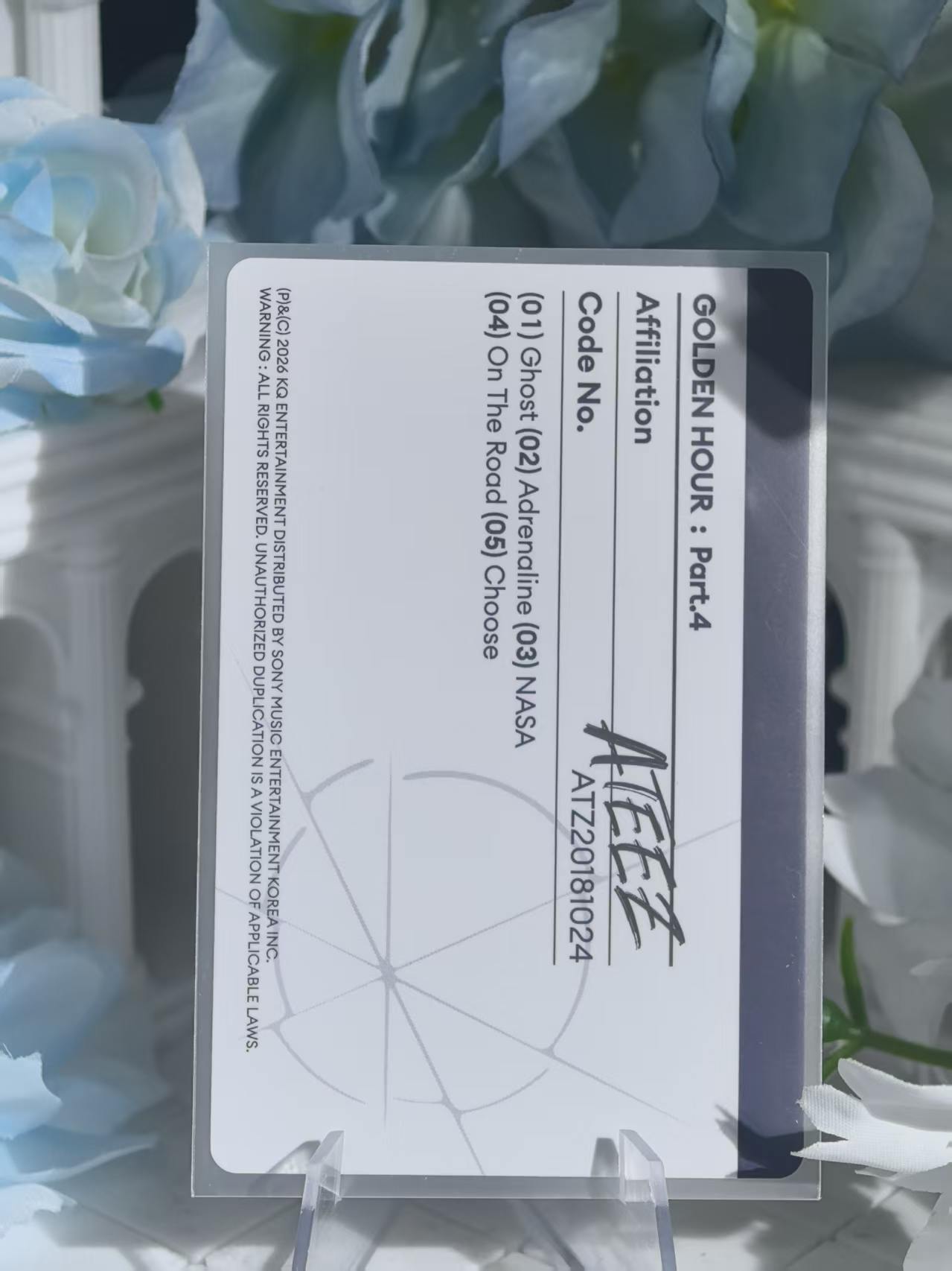 ATEEZ - Wooyoung Official Poca