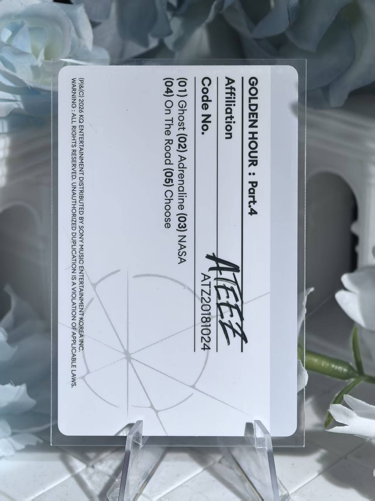 ATEEZ - Seonghwa Official Poca