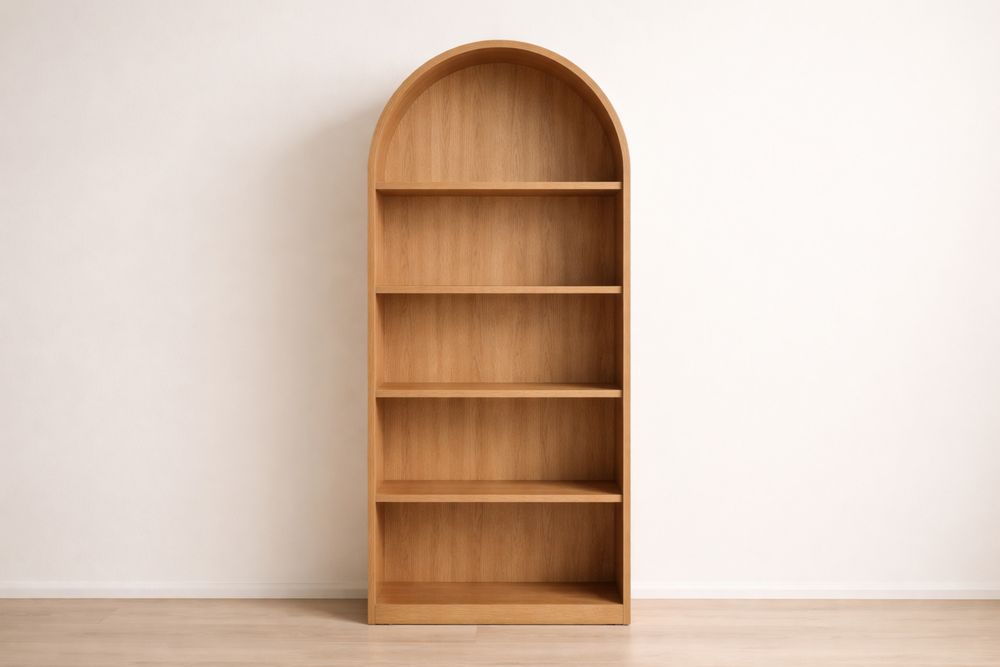 Étagère Arquée 5 Niveaux Bois Chêne VQ7827436