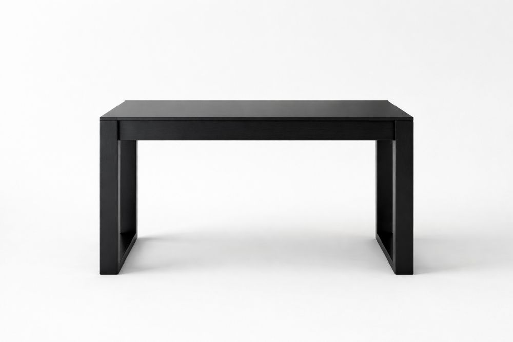 Table Rectangulaire Noir Bois MDF 120x75x75 cm EQ3960083