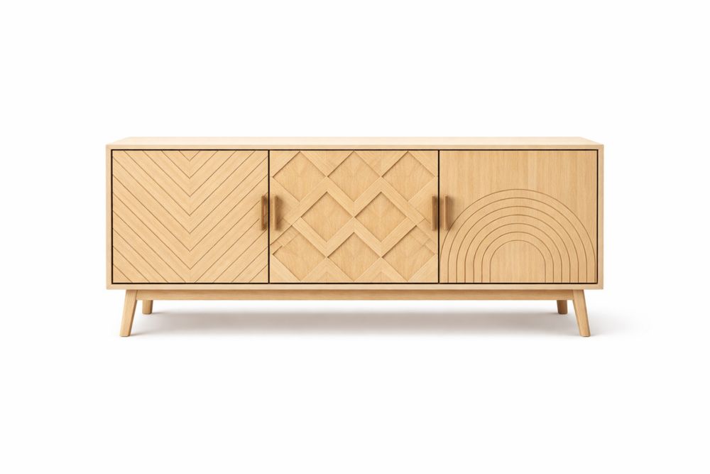 Buffet en Bois avec Motifs Géométriques QK6701995