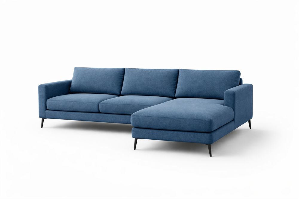 Canapé d'angle en tissu avec pieds en métal 280cm FO4211785