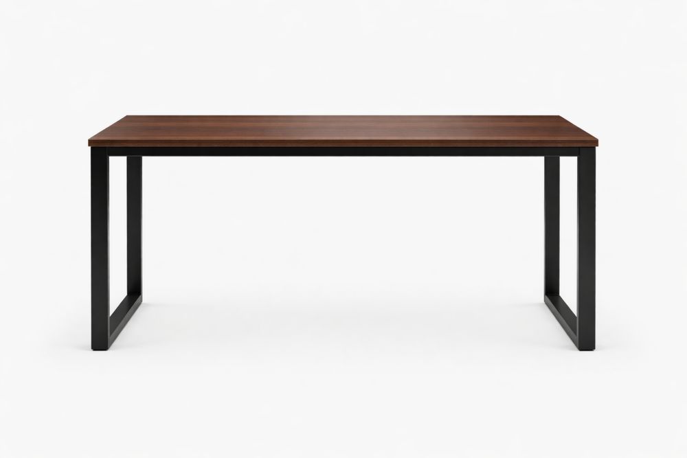 Table rectangulaire en bois et acier 140x80x75 cm EB5113001