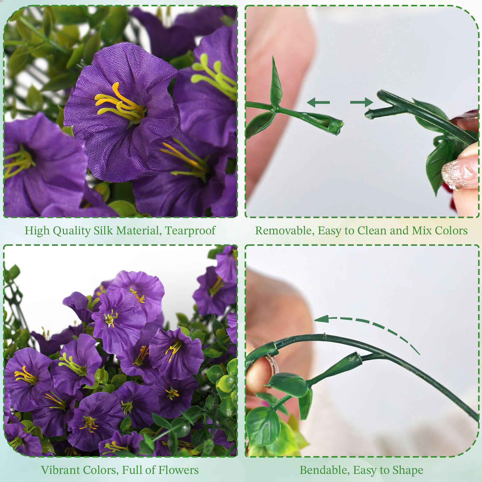 Artificial Hanging Flowers for Outdoors
