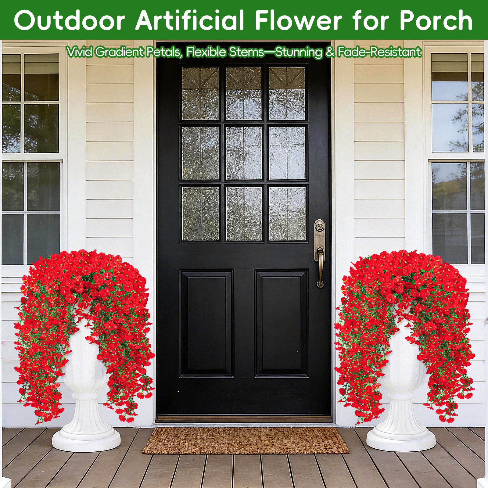 Artificial Hanging Flowers for Outdoors