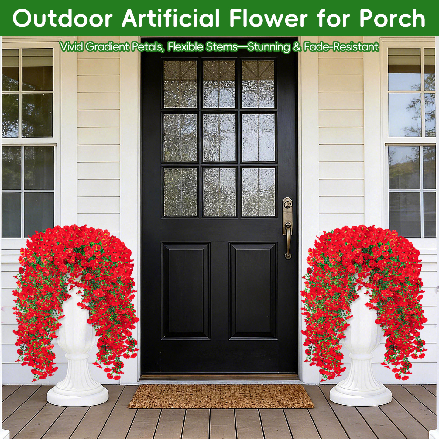 Artificial Hanging Flowers for Outdoors