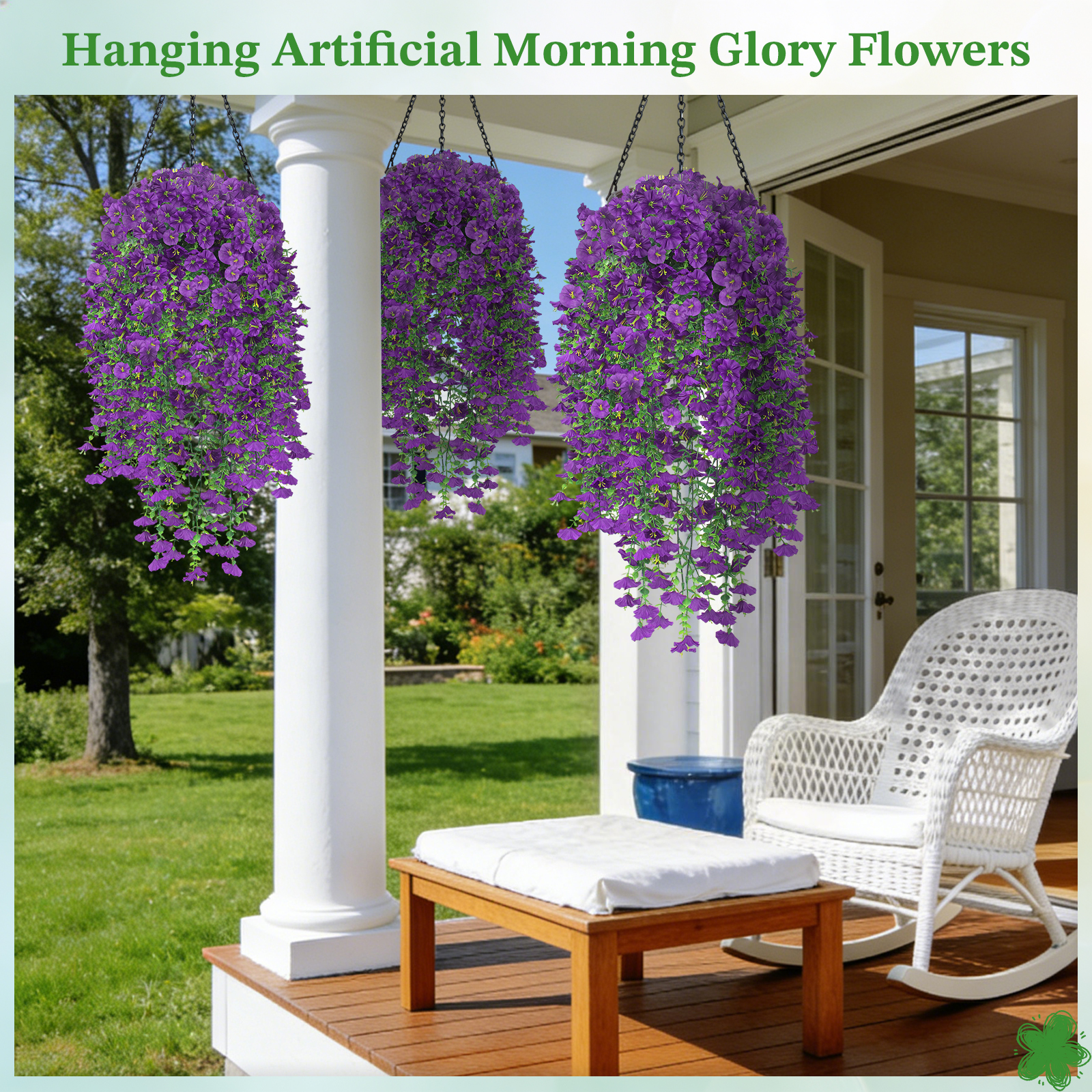 Artificial Hanging Flowers for Outdoors
