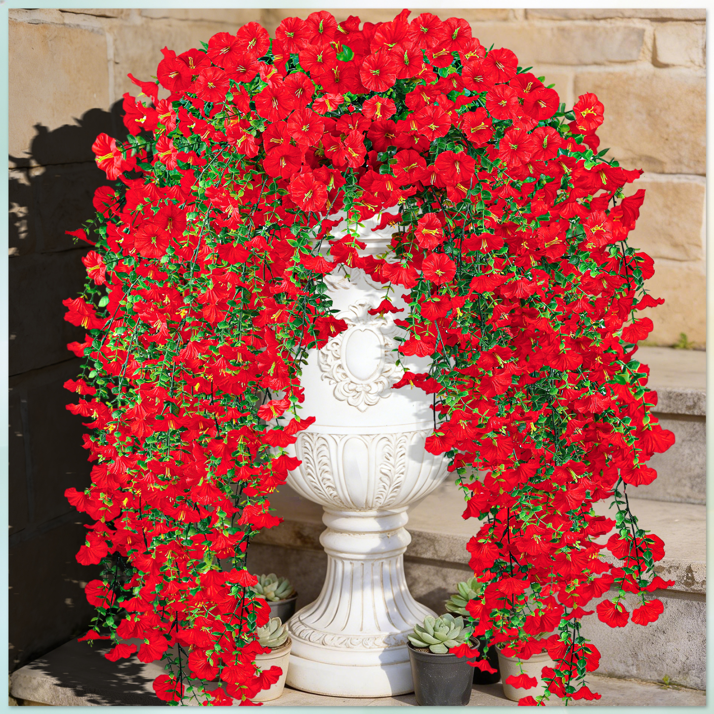 Artificial Hanging Flowers for Outdoors