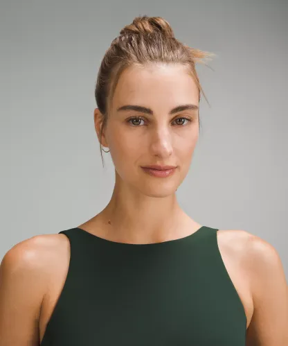 lulu Align High-Neck Tank Top Light Support