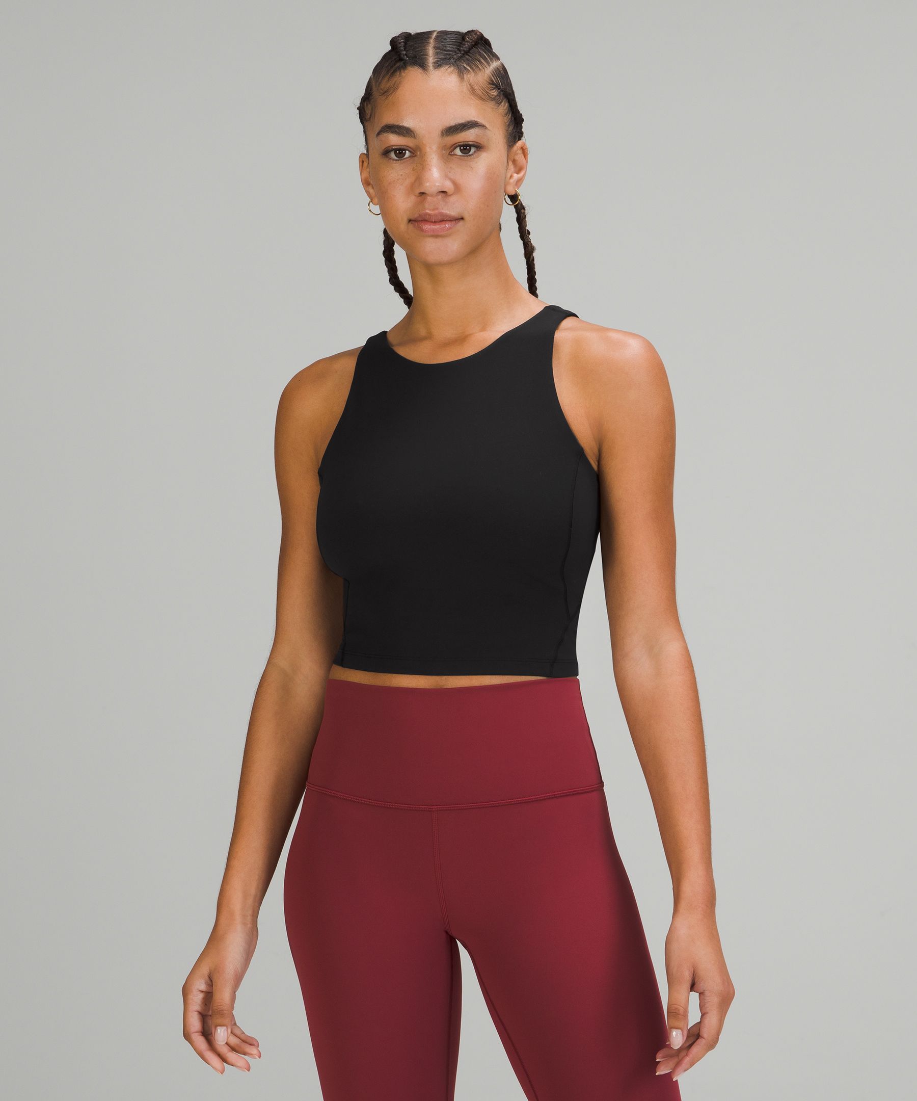 lulu Align High-Neck Tank Top Light Support