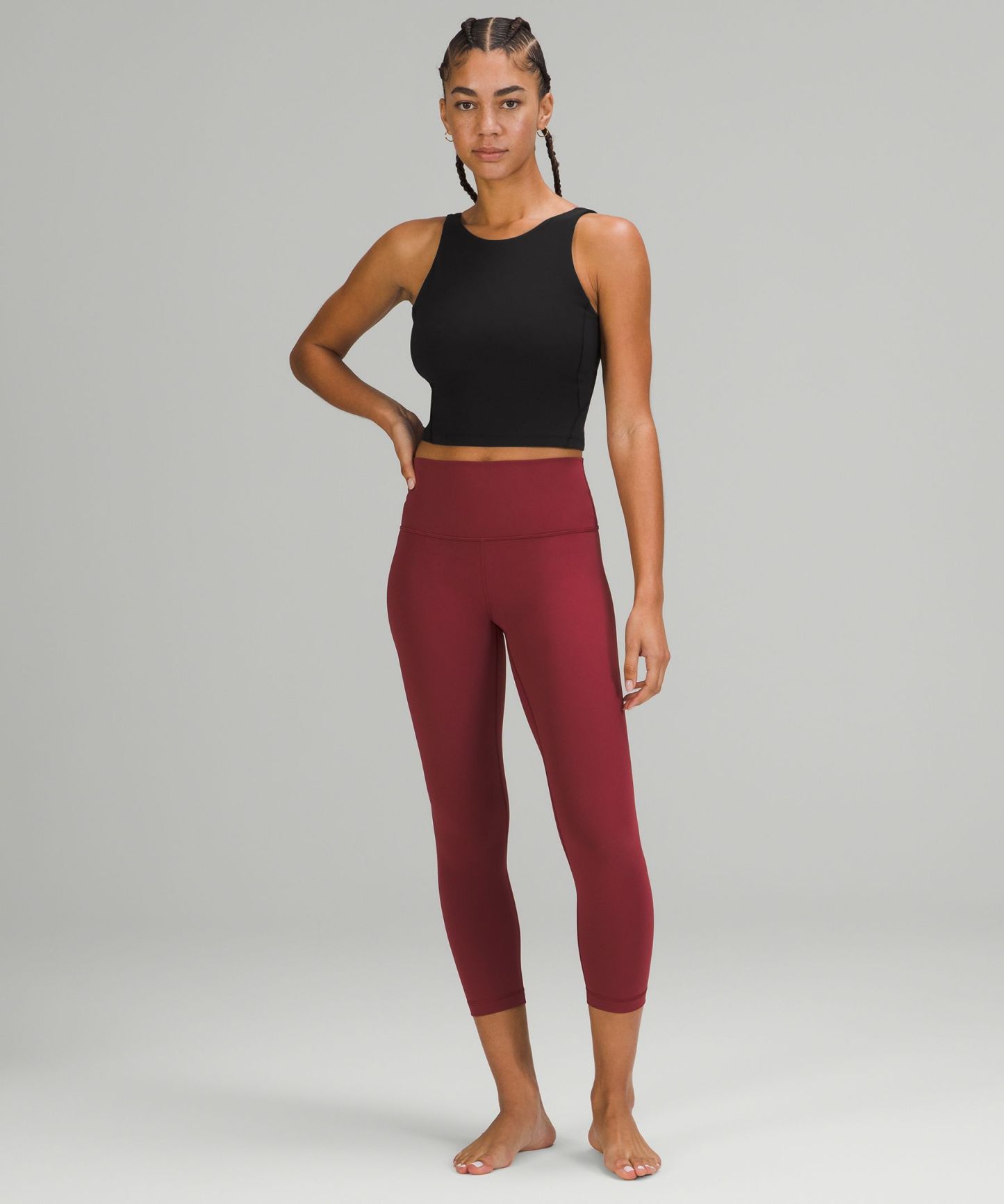 lulu Align High-Neck Tank Top Light Support