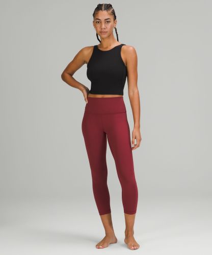 lulu Align High-Neck Tank Top Light Support