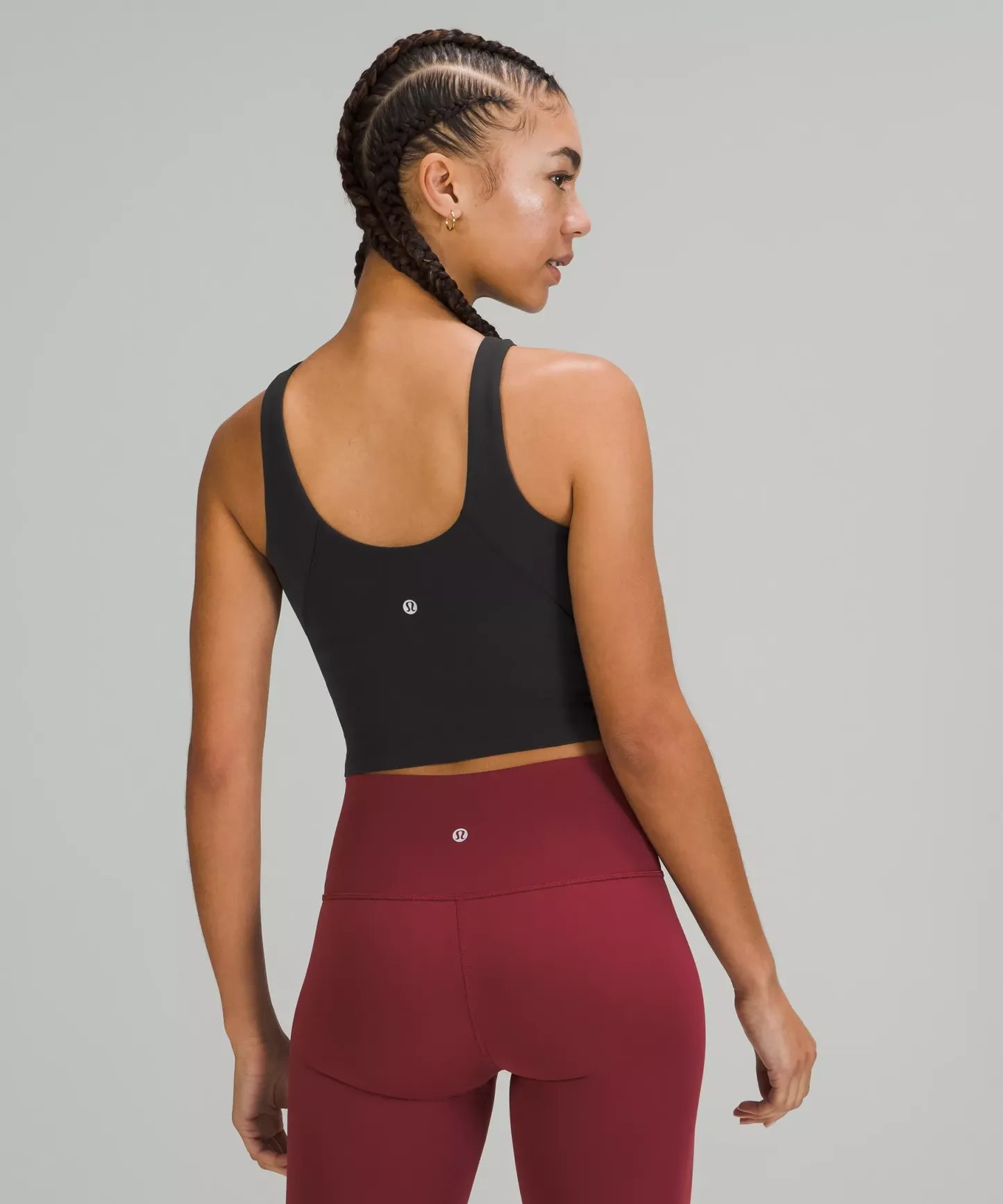 lulu Align High-Neck Tank Top Light Support