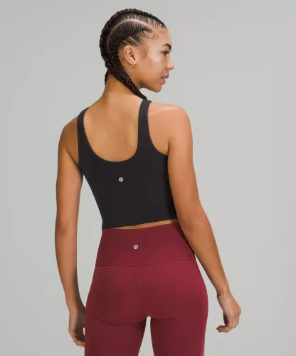lulu Align High-Neck Tank Top Light Support