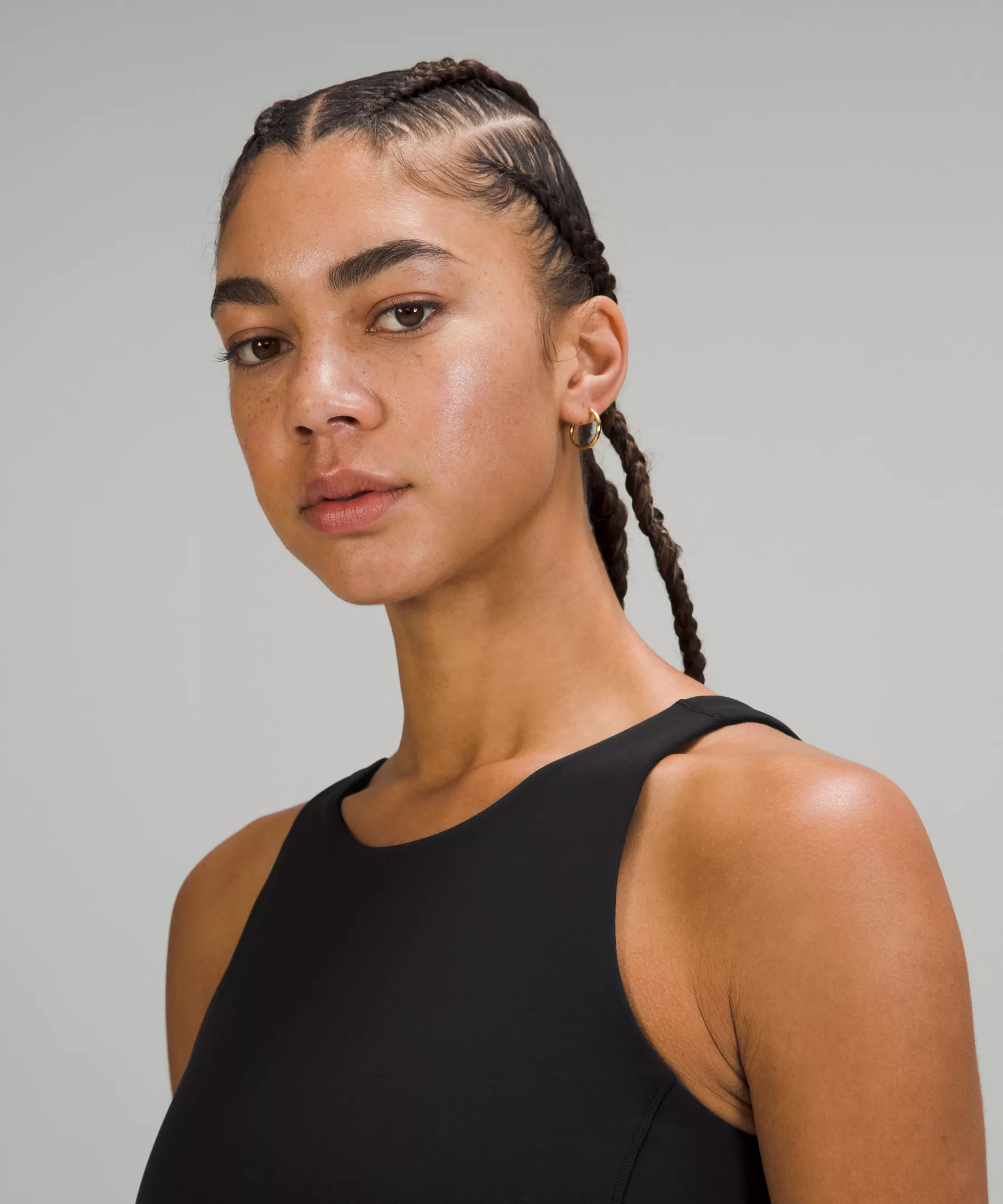 lulu Align High-Neck Tank Top Light Support