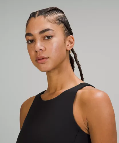 lulu Align High-Neck Tank Top Light Support