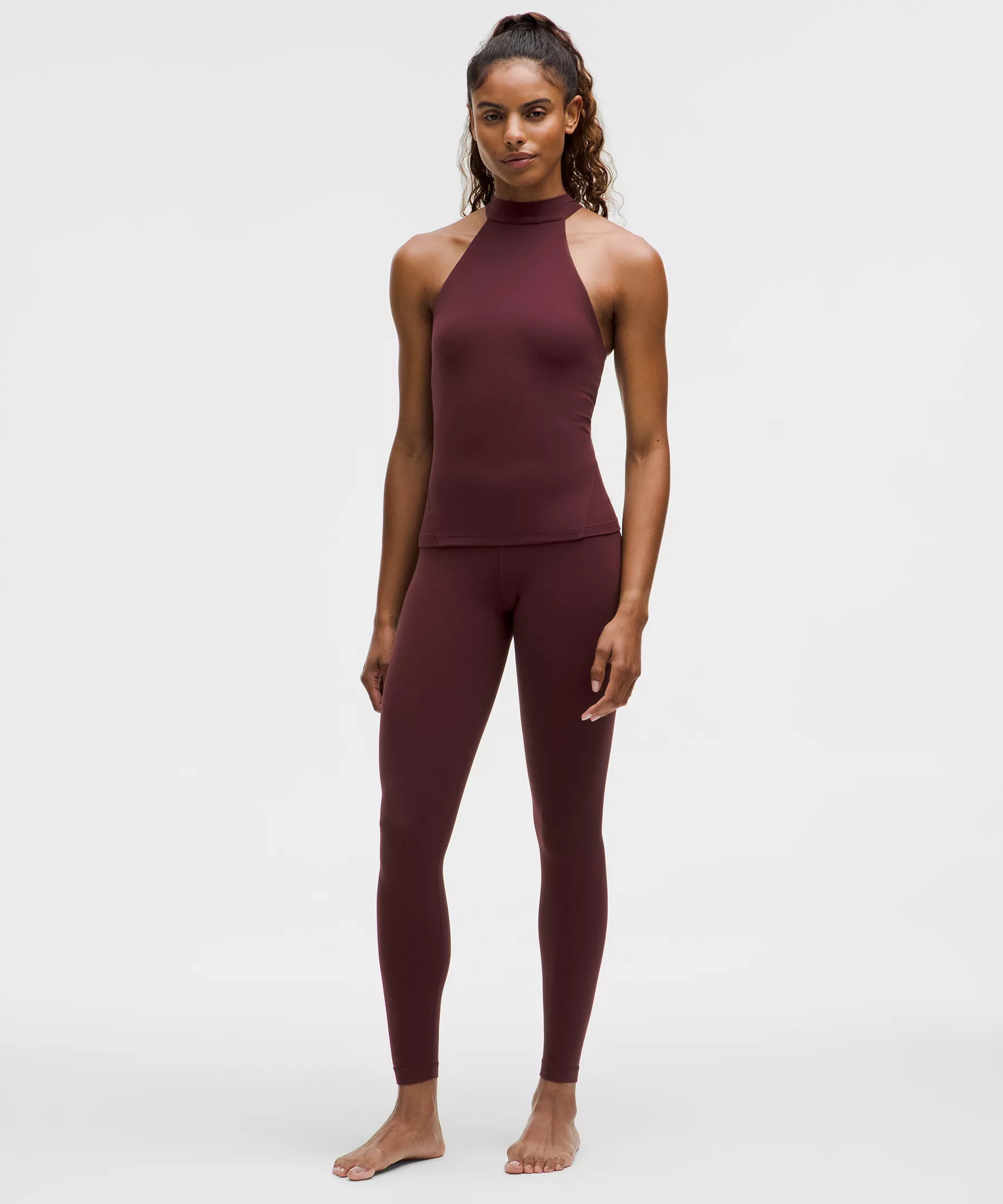 lulu Align High-Neck Halter Tank Top A/B Cup