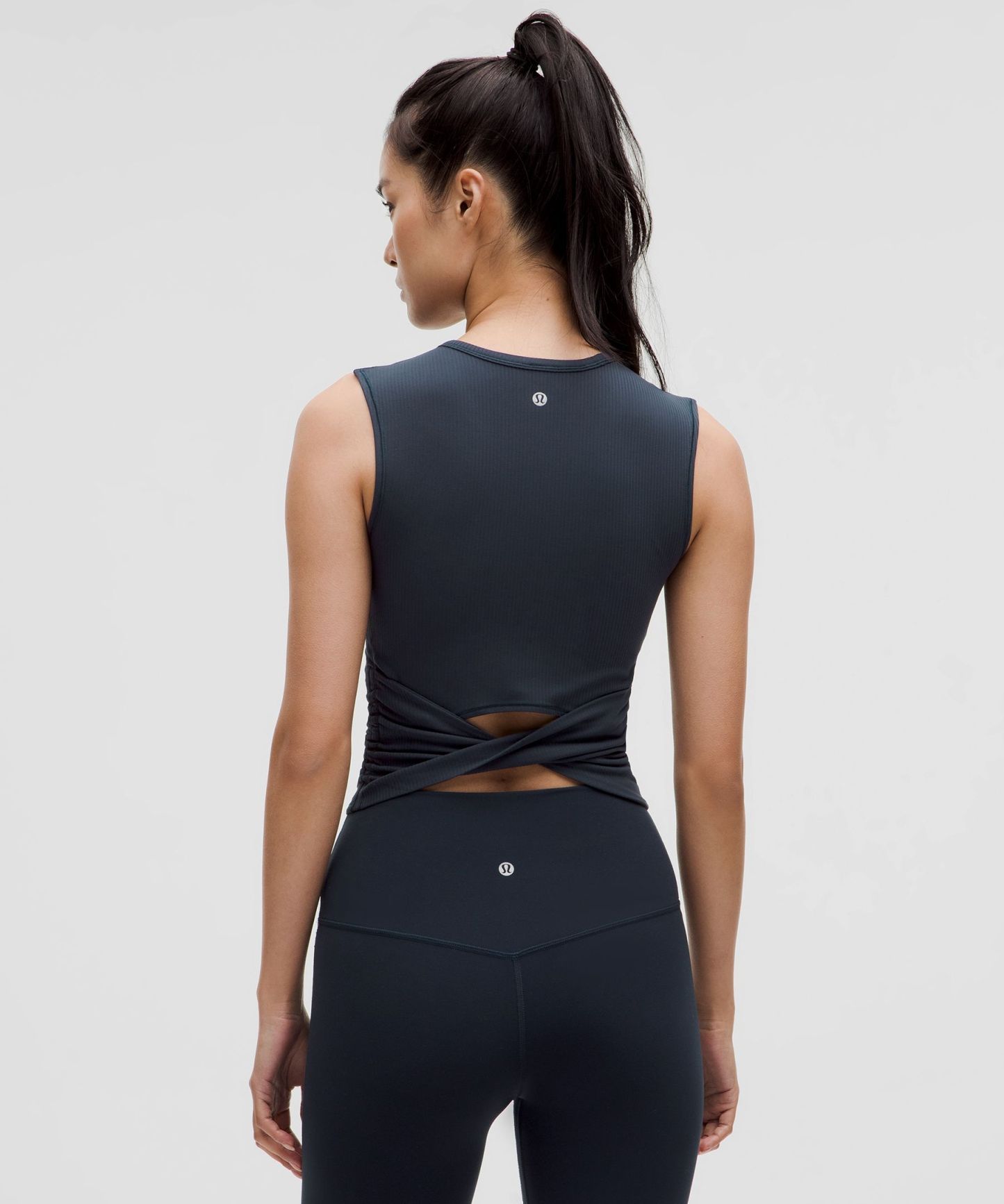 All It Takes Back-Twist Ribbed Tank Top