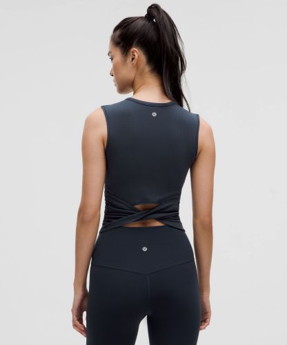 All It Takes Back-Twist Ribbed Tank Top