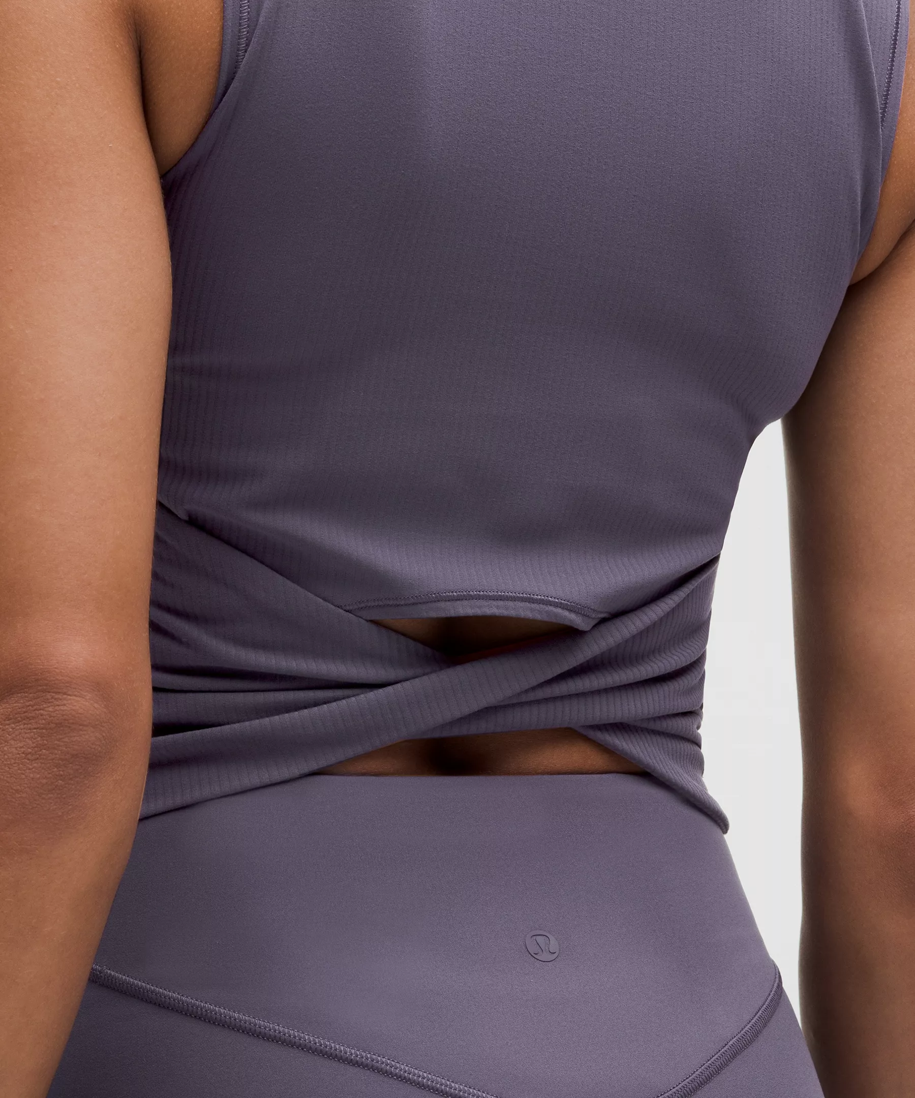 All It Takes Back-Twist Ribbed Tank Top