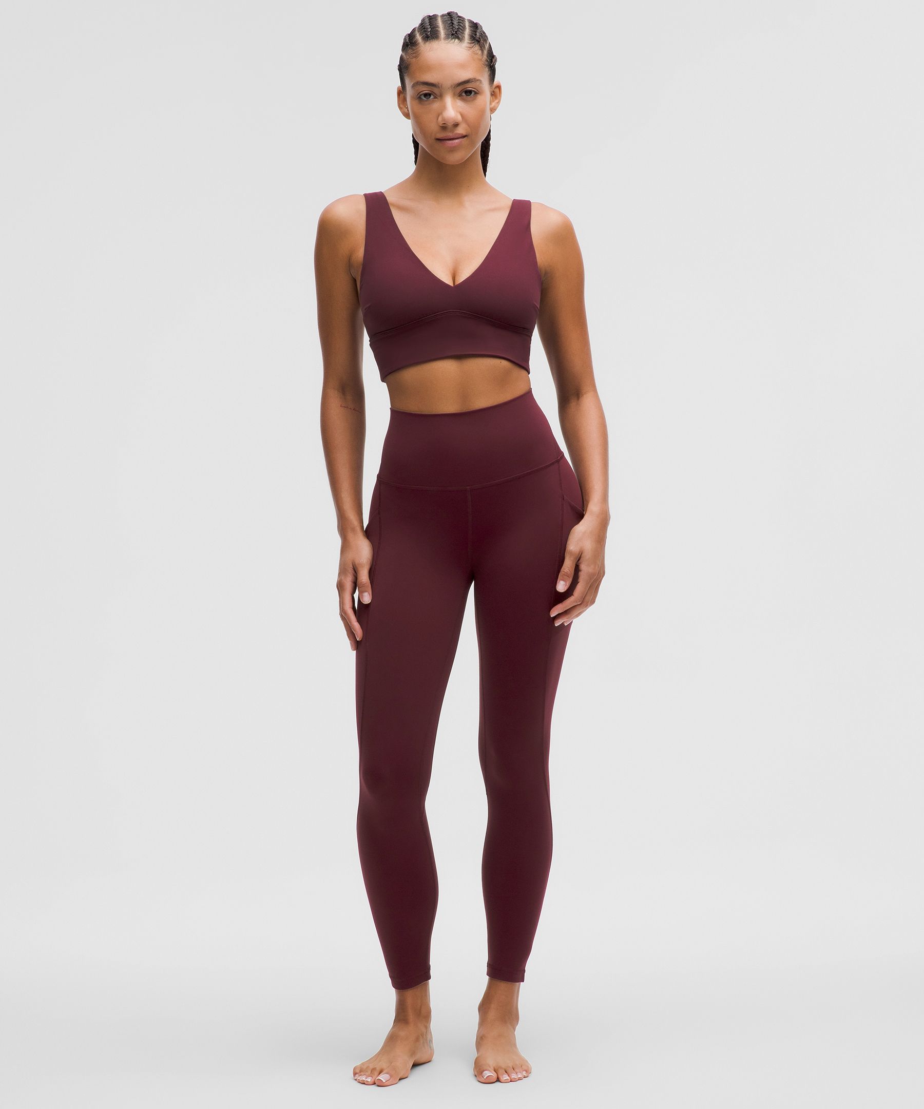 lulu Align V-Neck Bra Light Support, C/D Cup