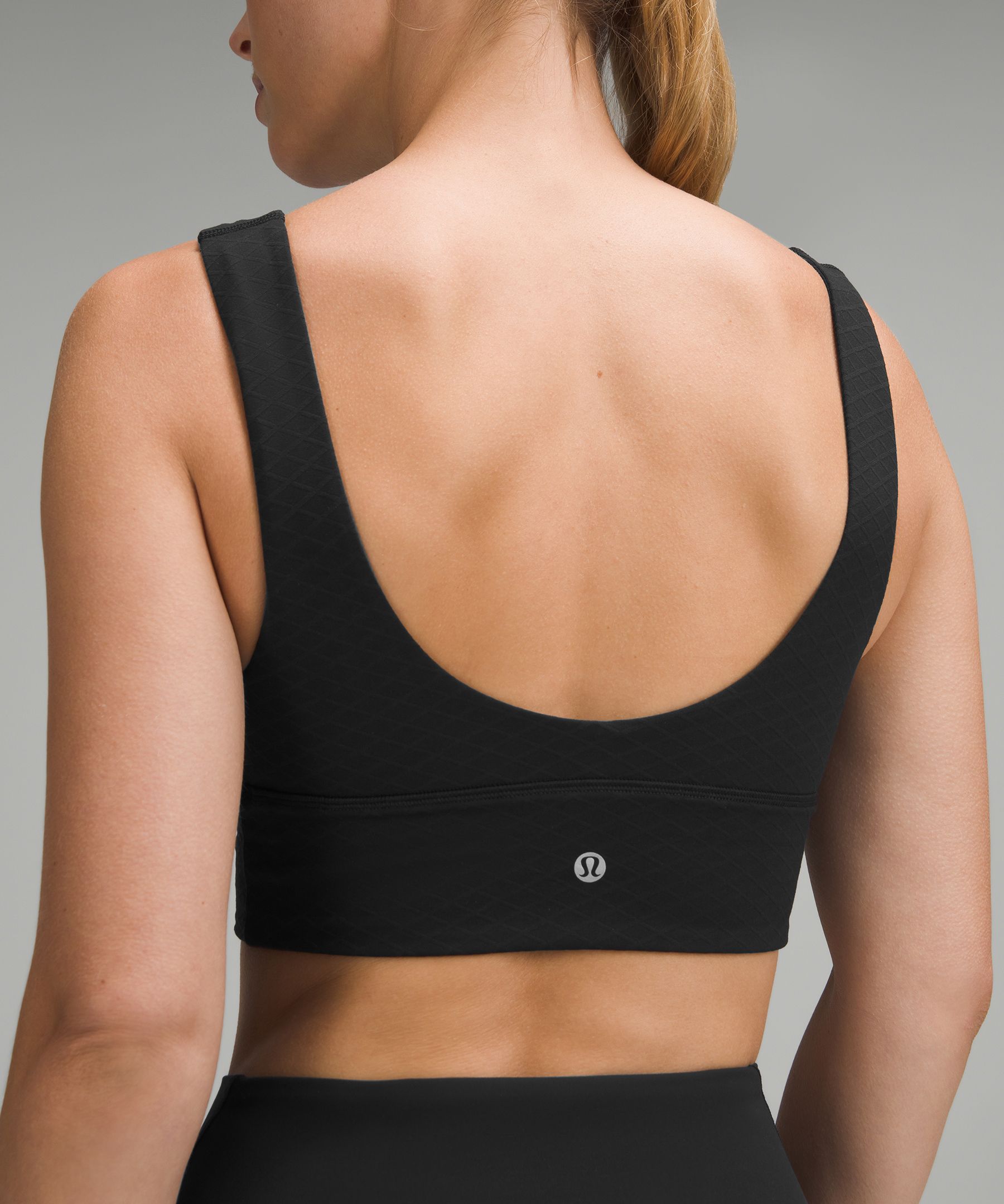 lulu Align V-Neck Bra Light Support, A/B Cup Diamond