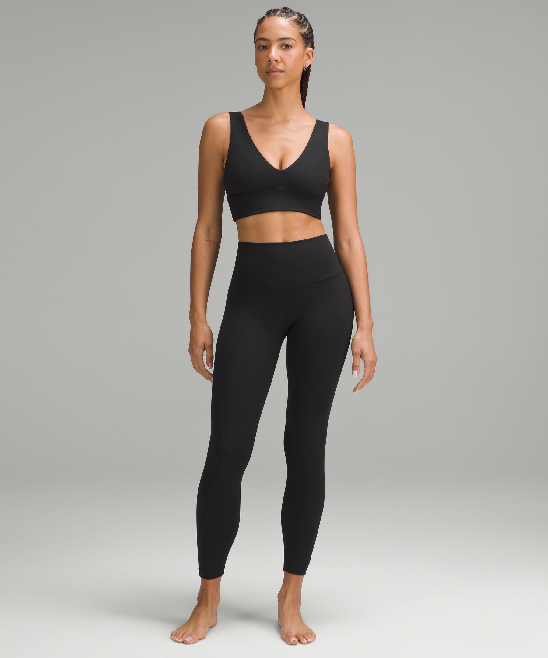 lulu Align V-Neck Bra Light Support, C/D Cup Diamond