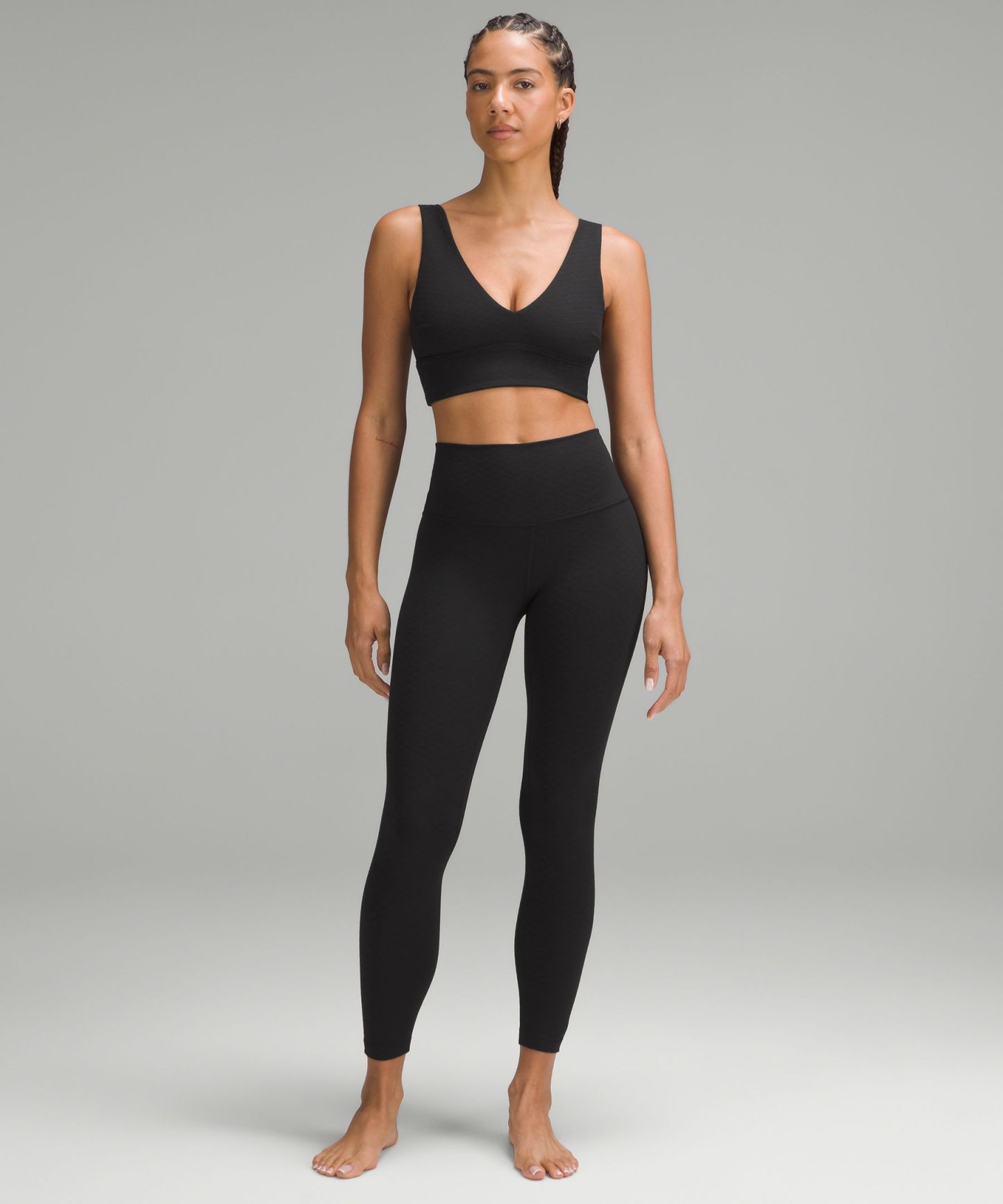 lulu Align V-Neck Bra Light Support, C/D Cup Diamond