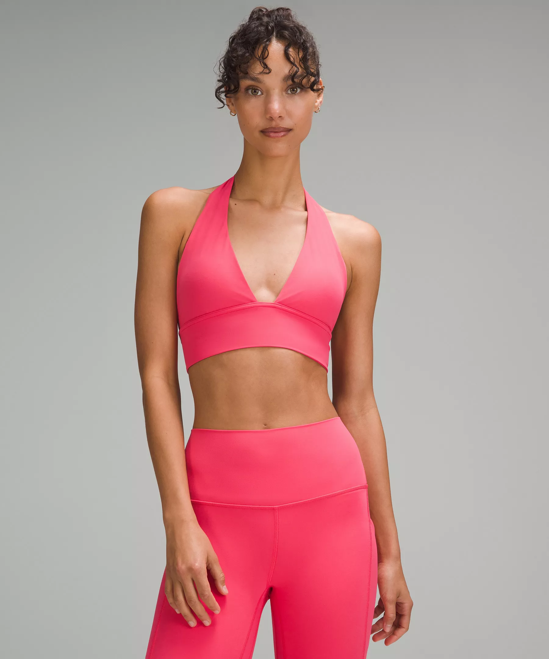 lulu Align Halter Bra Light Support, C/D Cup