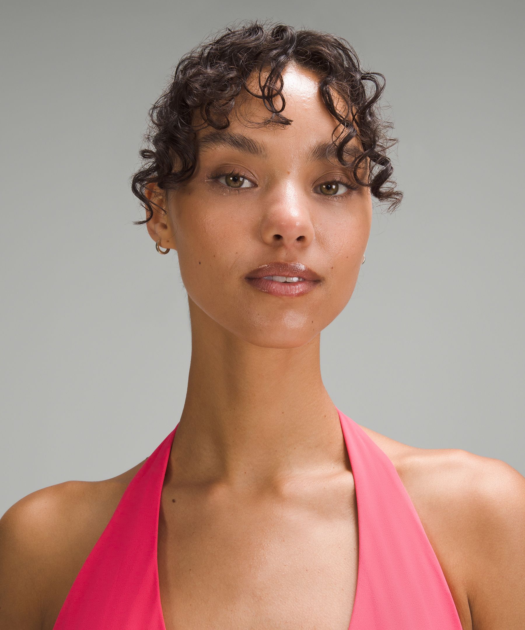 lulu Align Halter Bra Light Support, C/D Cup