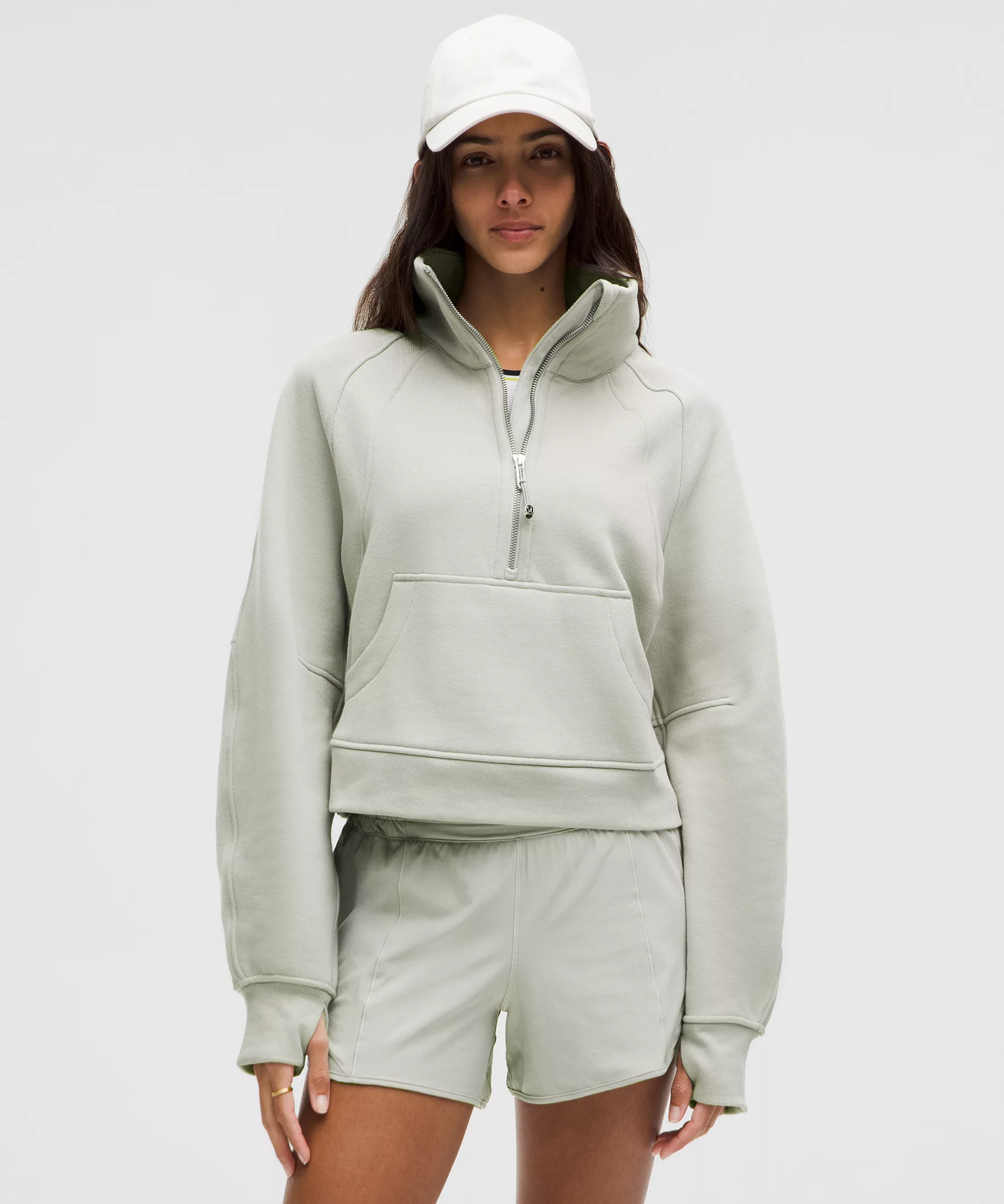Scuba Oversized Funnel-Neck Half Zip