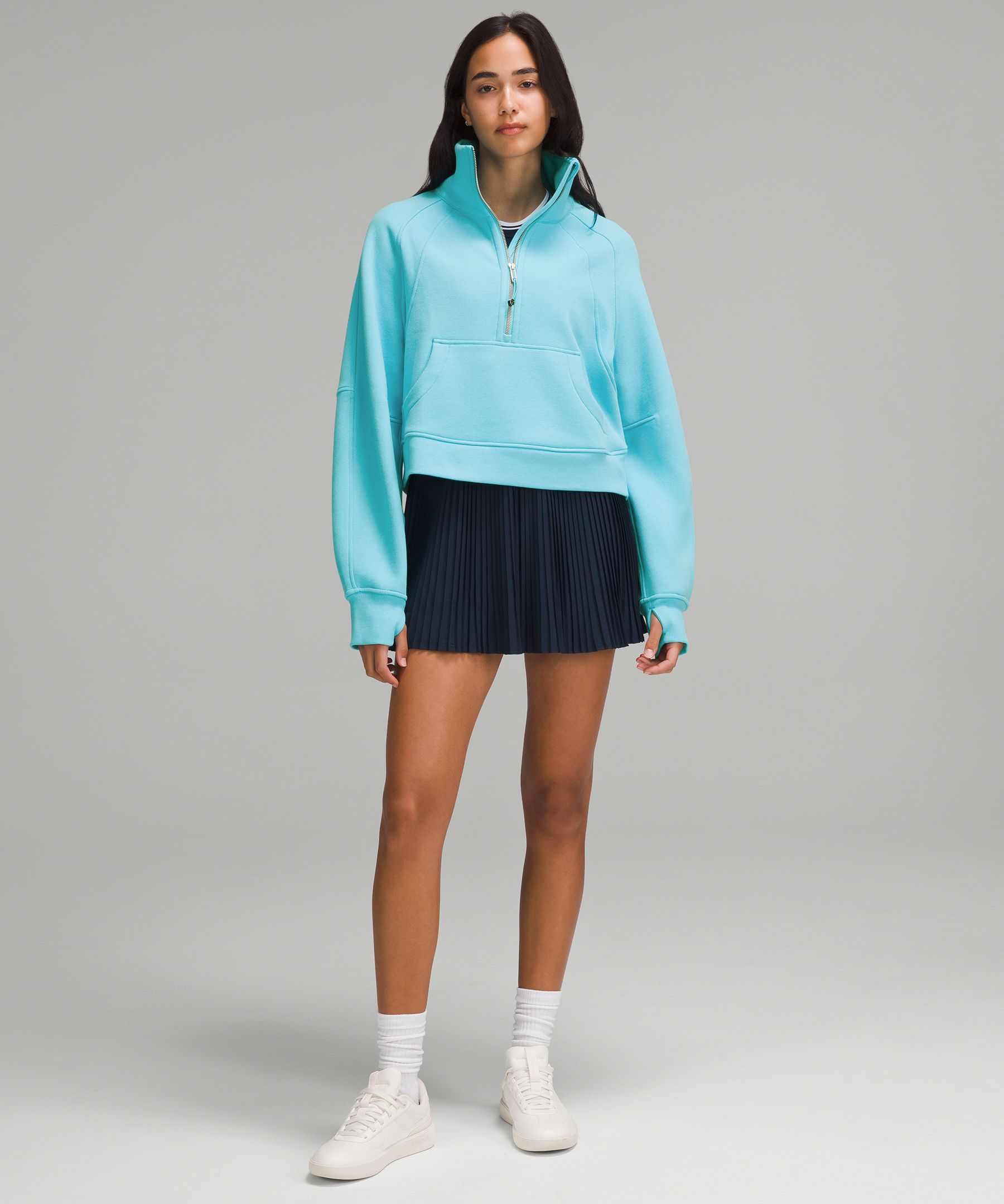 Scuba Oversized Funnel-Neck Half Zip