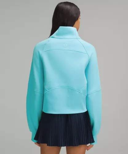 Scuba Oversized Funnel-Neck Half Zip