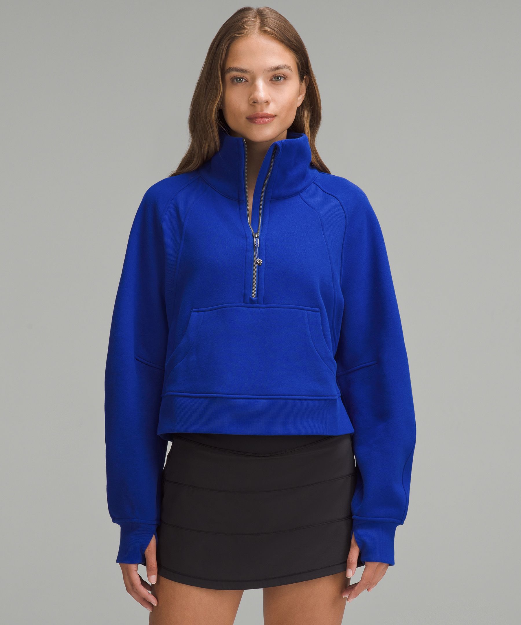 Scuba Oversized Funnel-Neck Half Zip