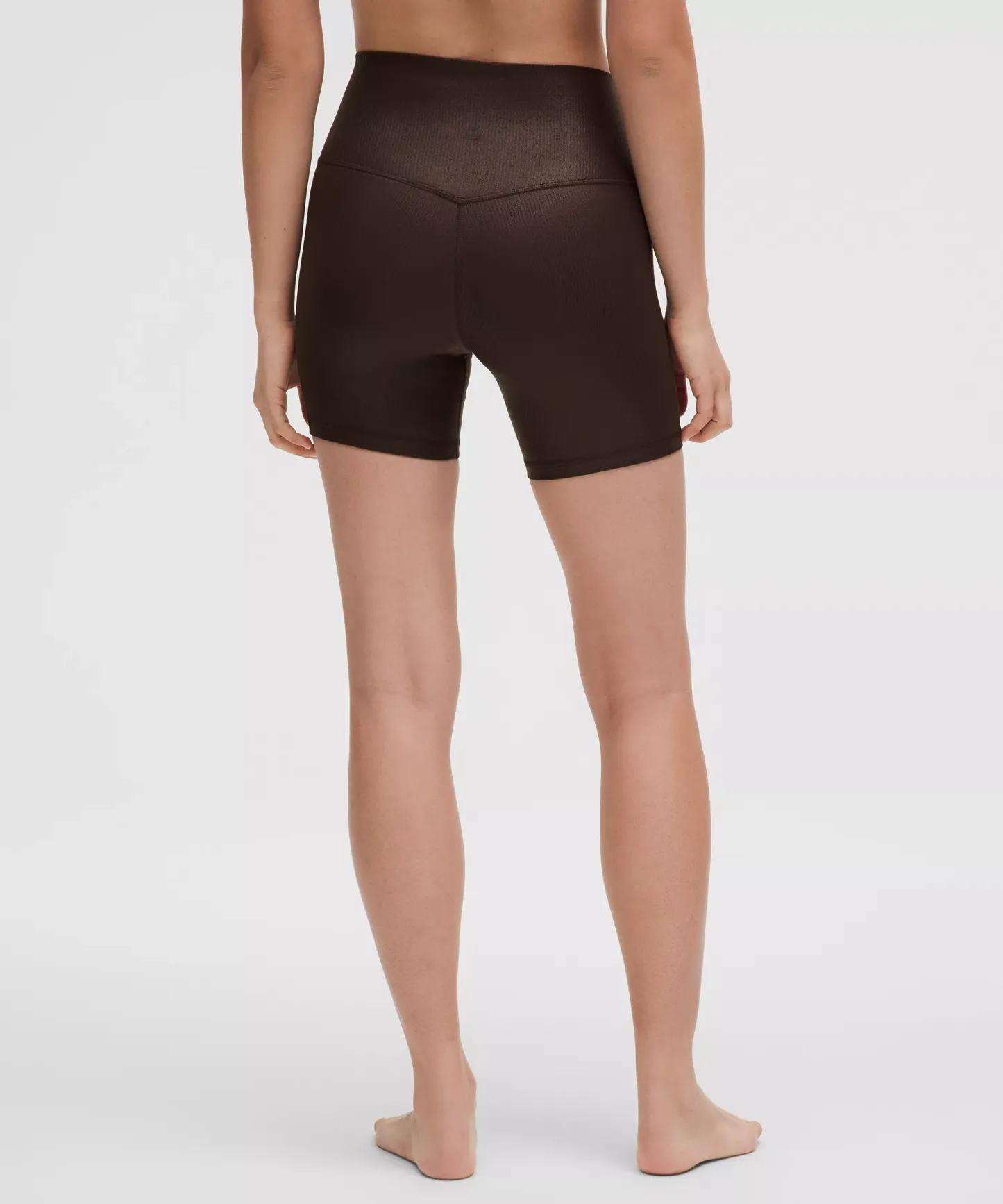 lulu Align High-Rise Ribbed Short 6" Shine
