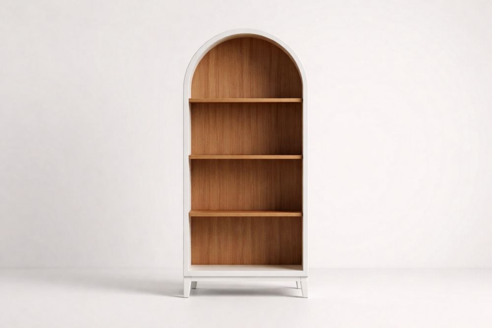 Libreria ad Arco in MDF e Rovere