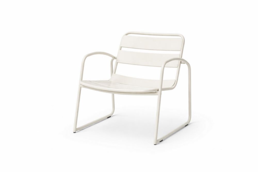 Chaise de Jardin en Acier galvanisé Blanc