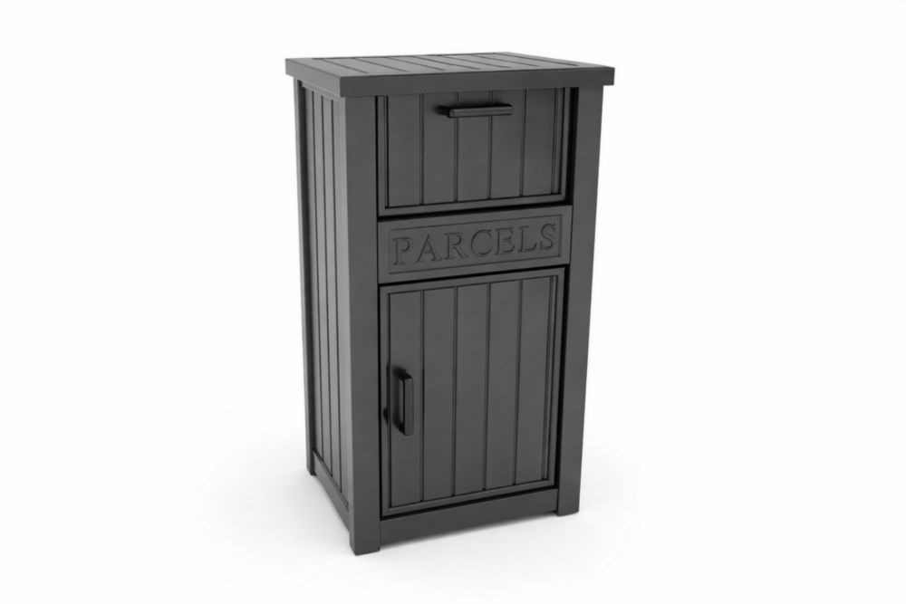 Boîte à colis en polypropylène gris