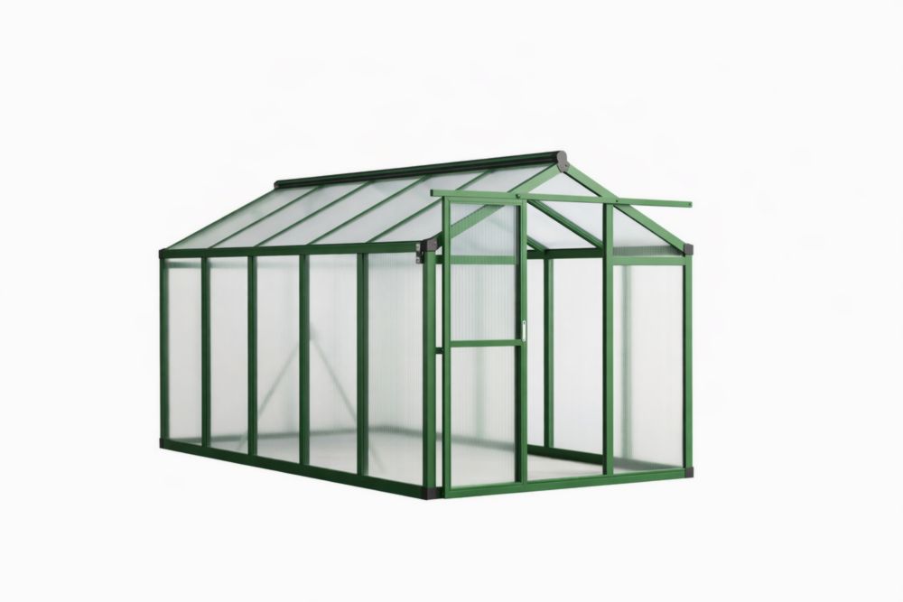 Serre de Jardin en Polycarbonate et Aluminium Vert